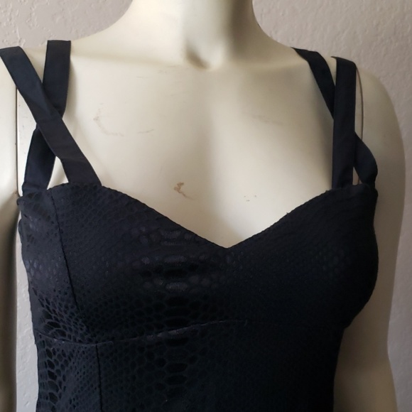 Dolce & Gabbana black snake skin dress 38 4 - Picture 3 of 6